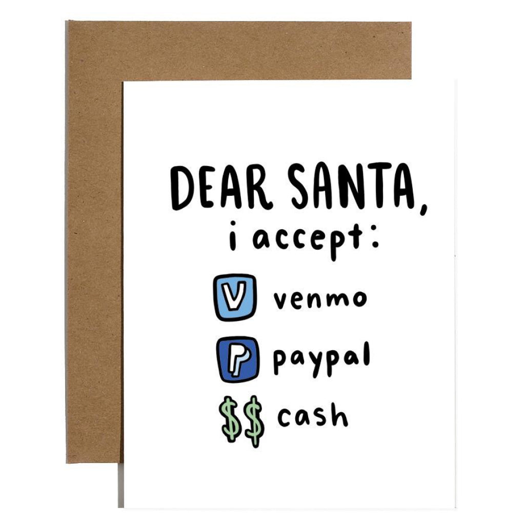 Dear Santa VenmoPaypalCash Card