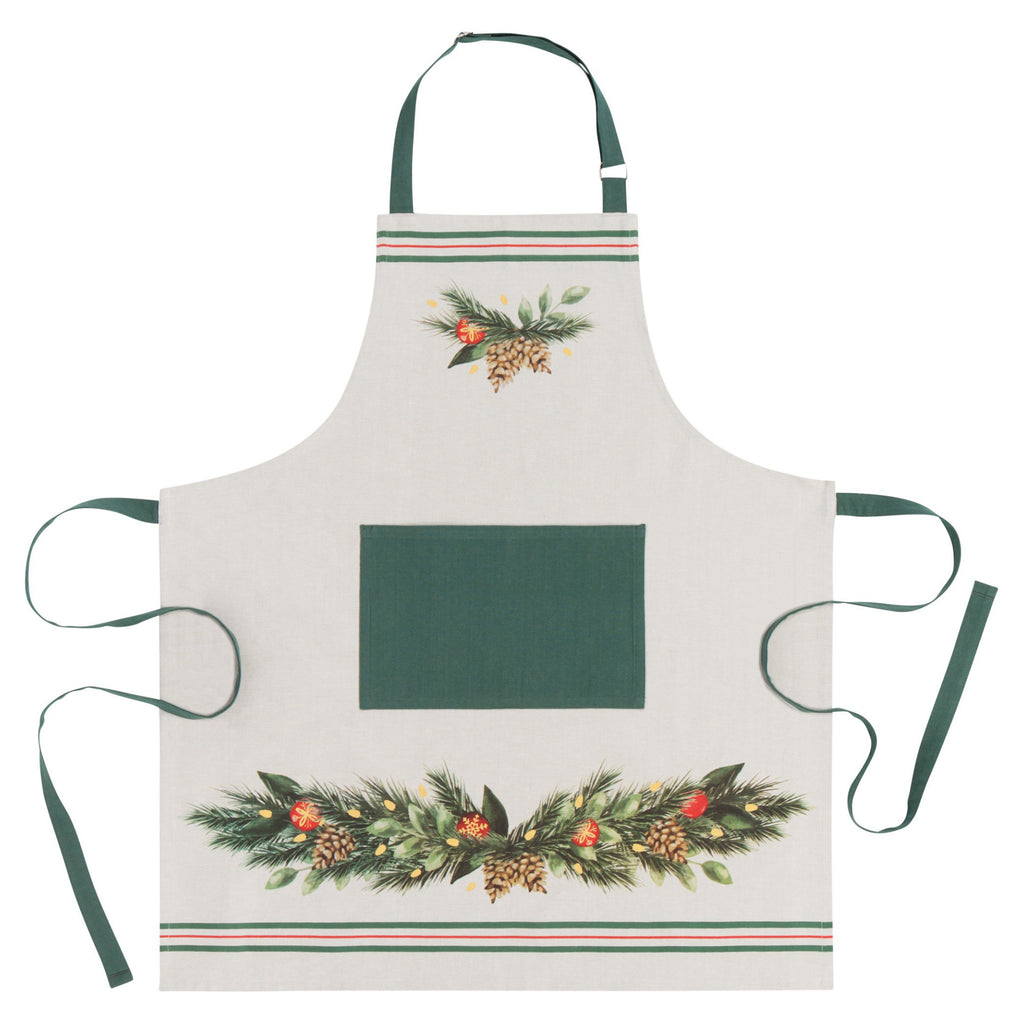 Deck The Halls Chef Apron Full View