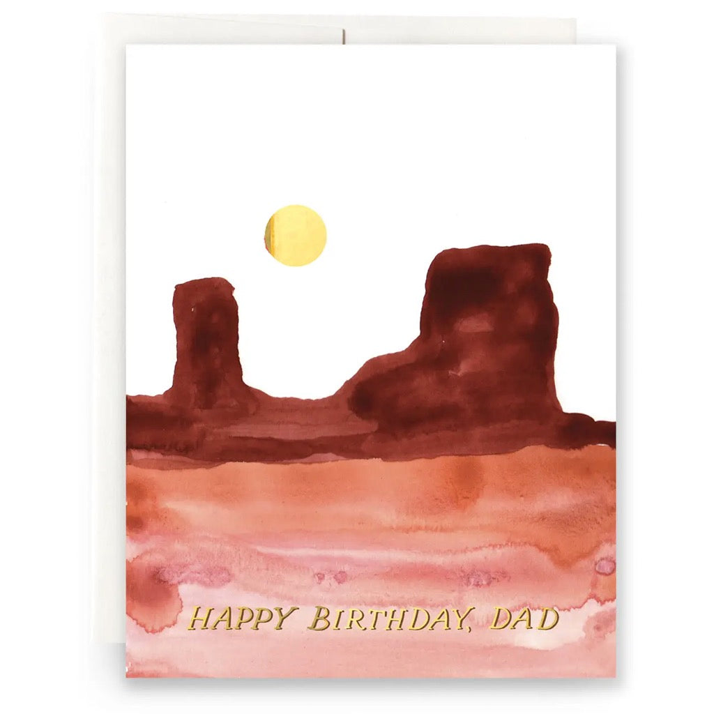 Desert Mesa Dad Birthday Card.