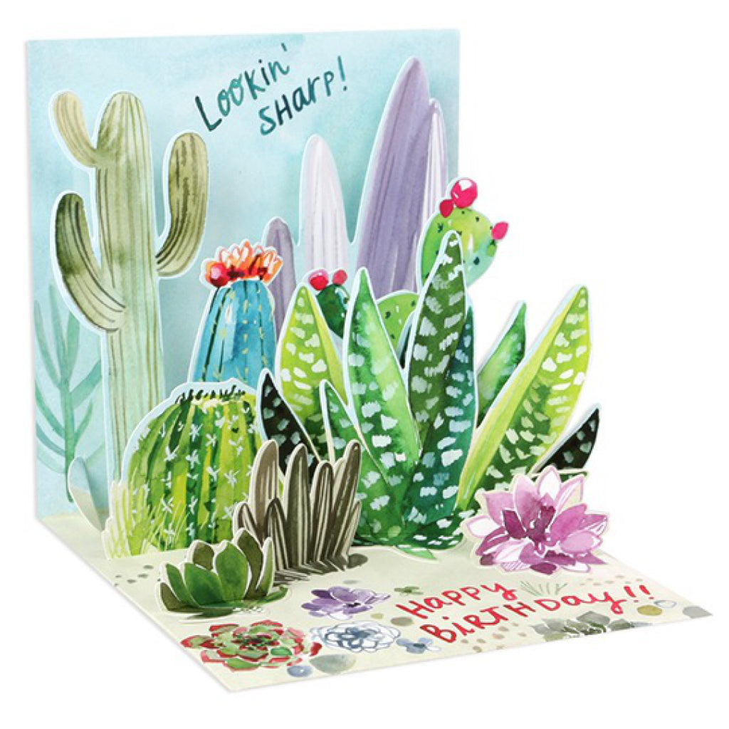 Dessert Cacti Birthday Pop-Up Card