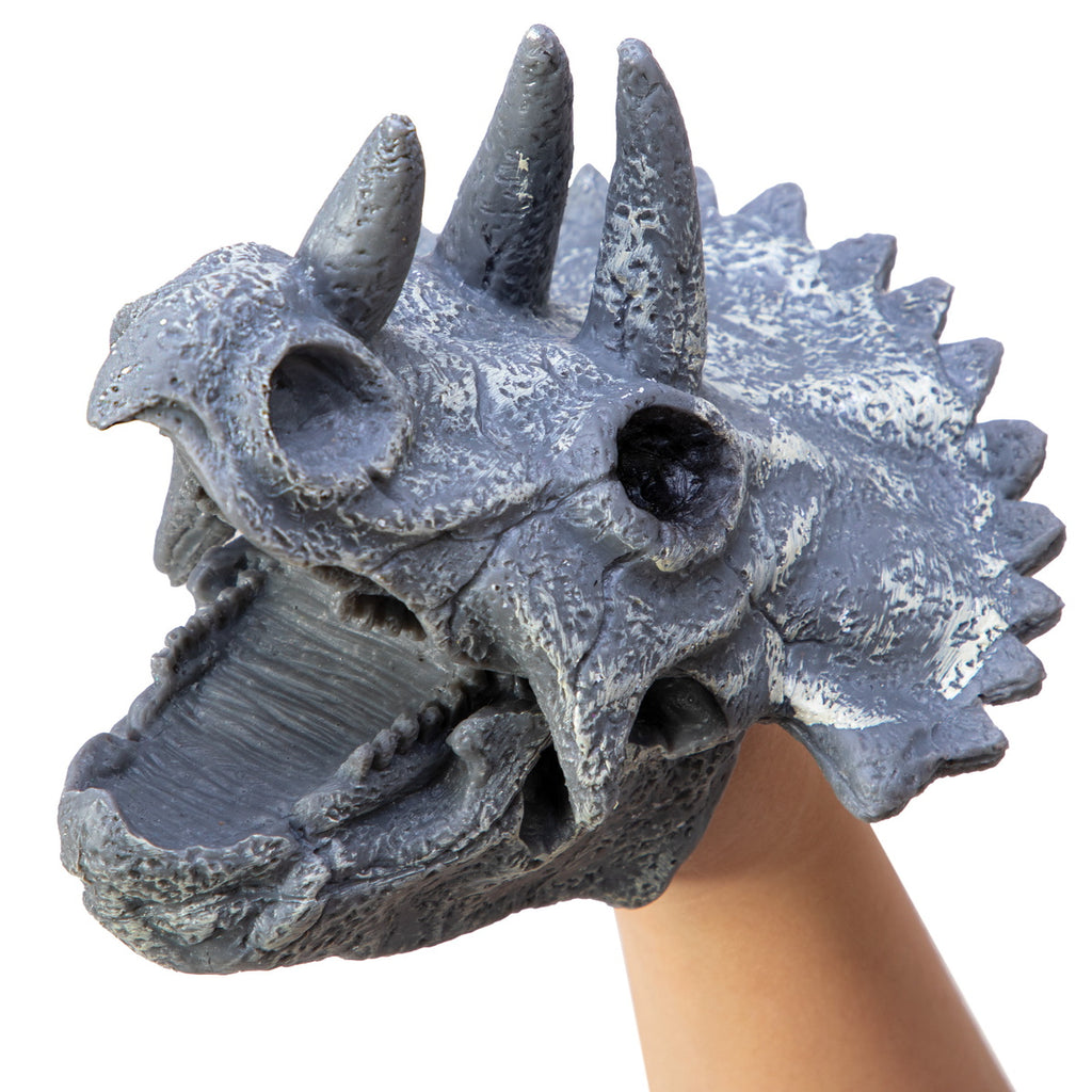 Dino Skull Hand Puppet Stegosaurus