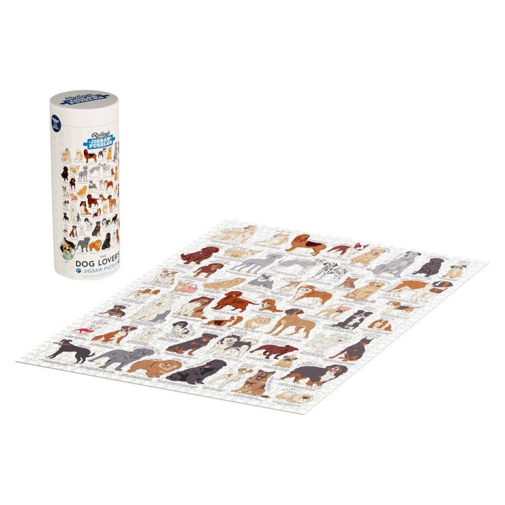 Dog Lovers 1000 Piece Jigsaw Full View