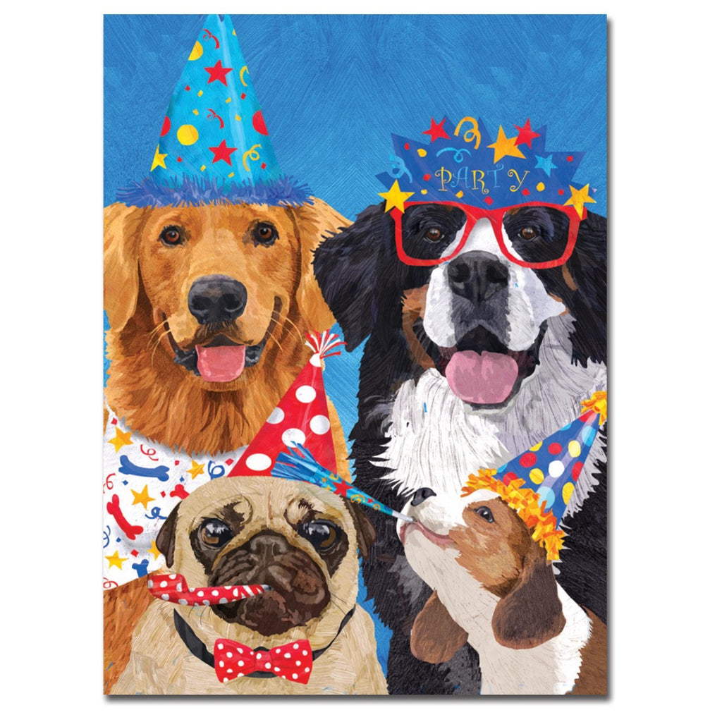 Dog Pawty Birthday Card.