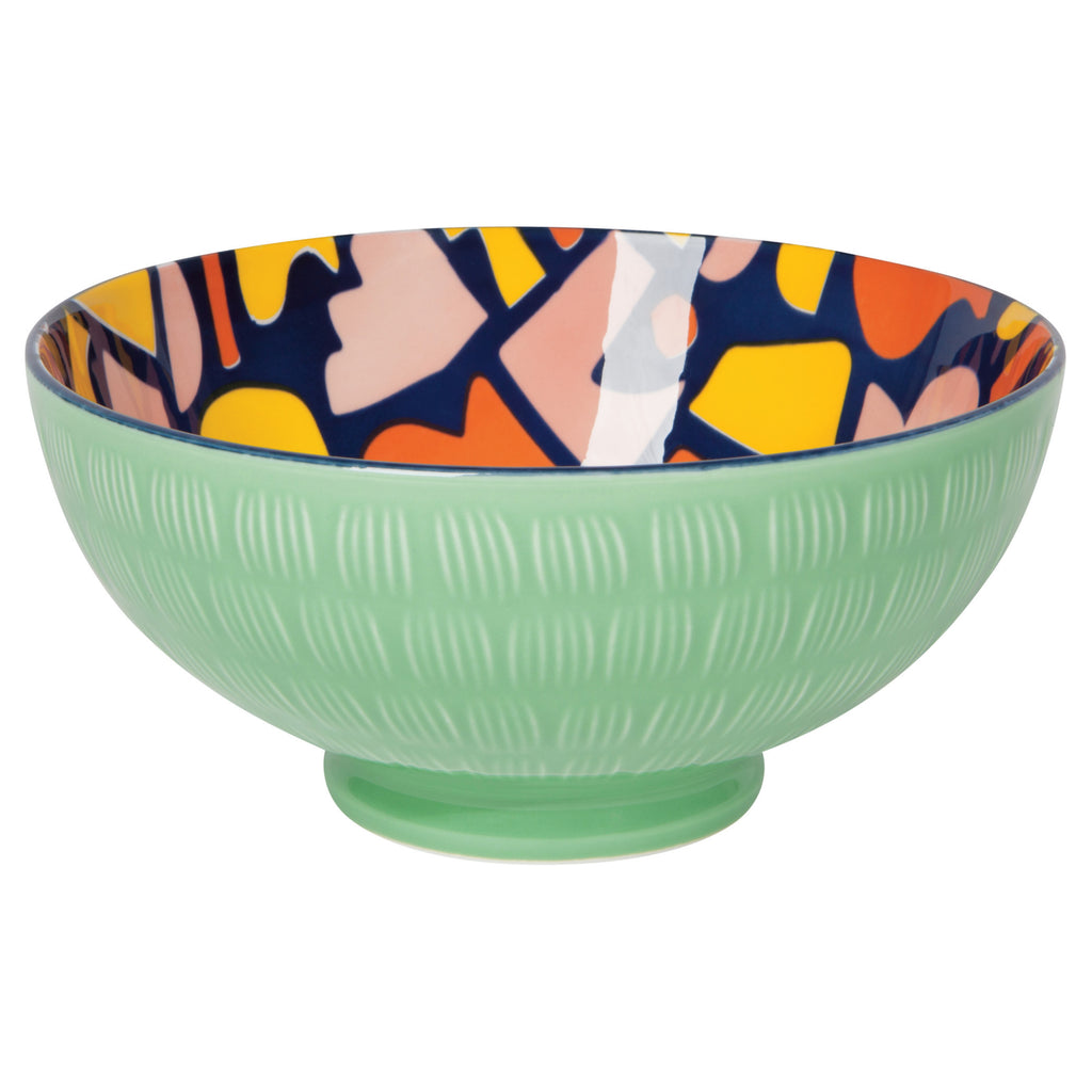 Doodle Stamped Bowl 8 Inch