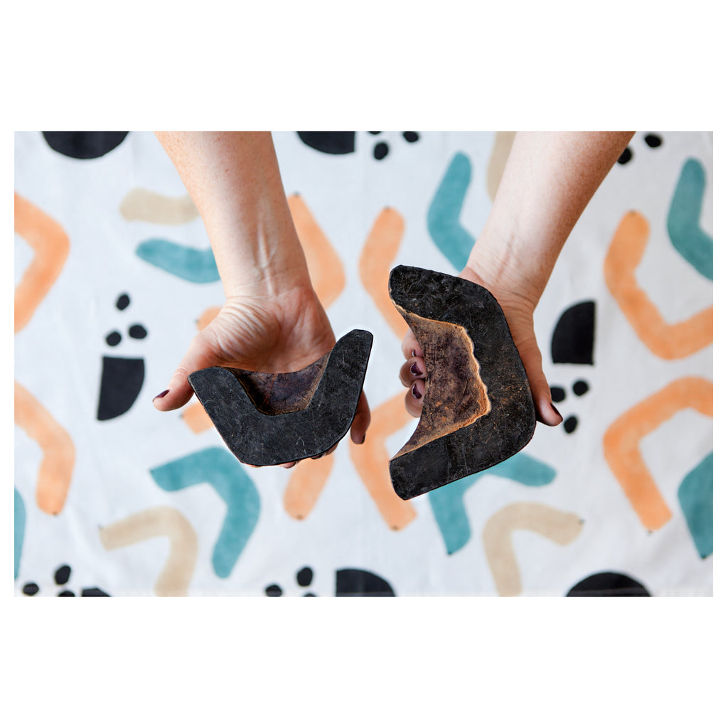 Echo Block Print Tote Bag Lifestyle