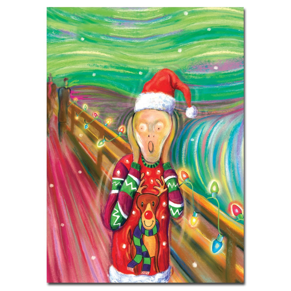 Edvard Munch The Scream Holiday Card.