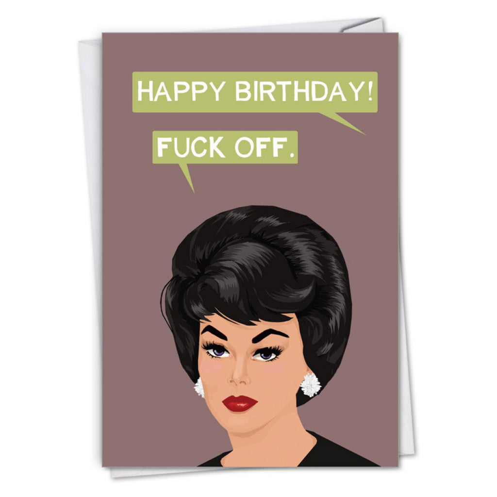 Eff Off Birthday Card