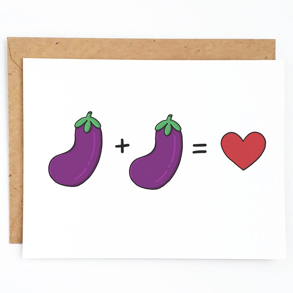Eggplant  Eggplant  Love Card