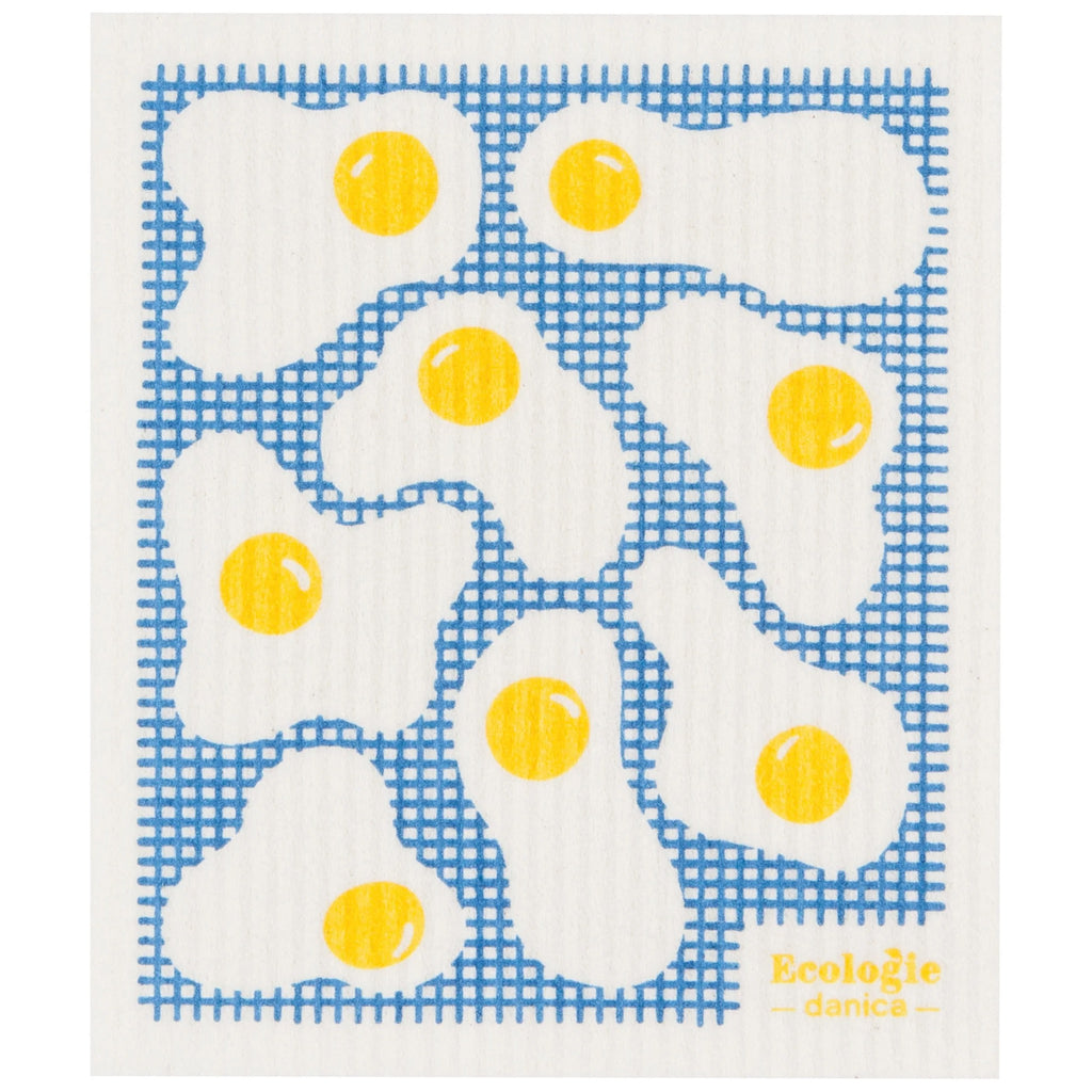 Eggs Swedish Dishcloth...a great spill absorber!.