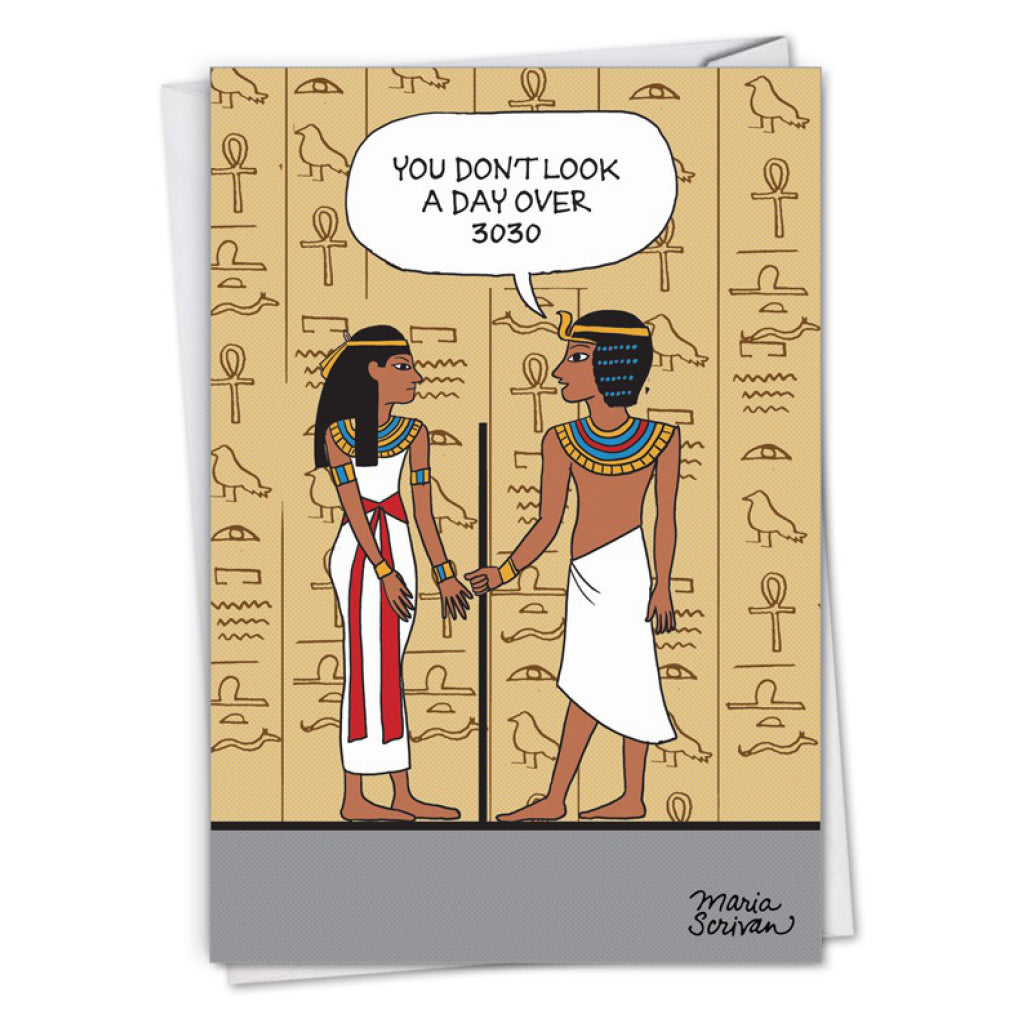 Egyptian Hieroglyphics Birthday Card 