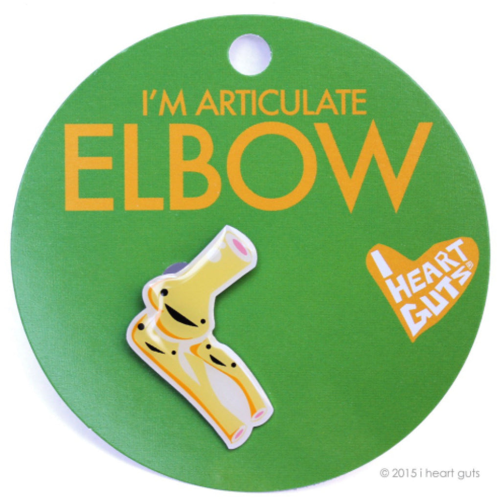 Elbow Lapel Pin package