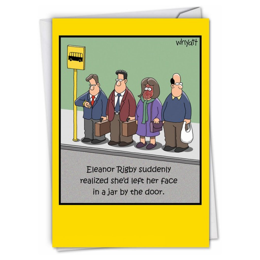 Eleanor Rigby Birthday Card | Nobleworks – Outer Layer