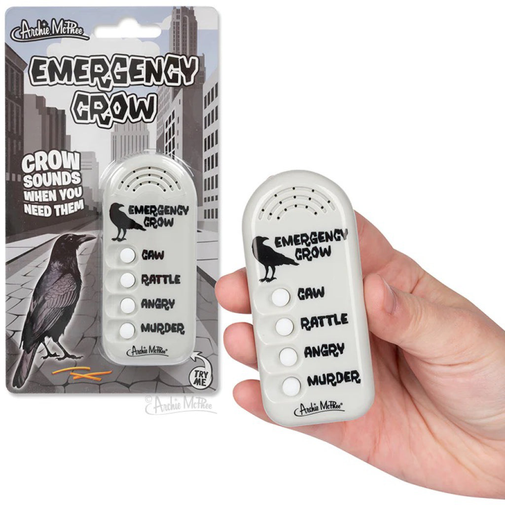 Crow Call Box Emergency Crow Button | Archie McPhee – Outer Layer