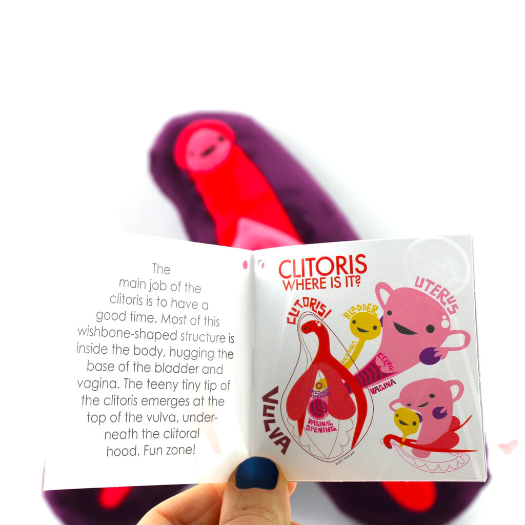 Enjoy Your Clitoris Plushie with information booklet.