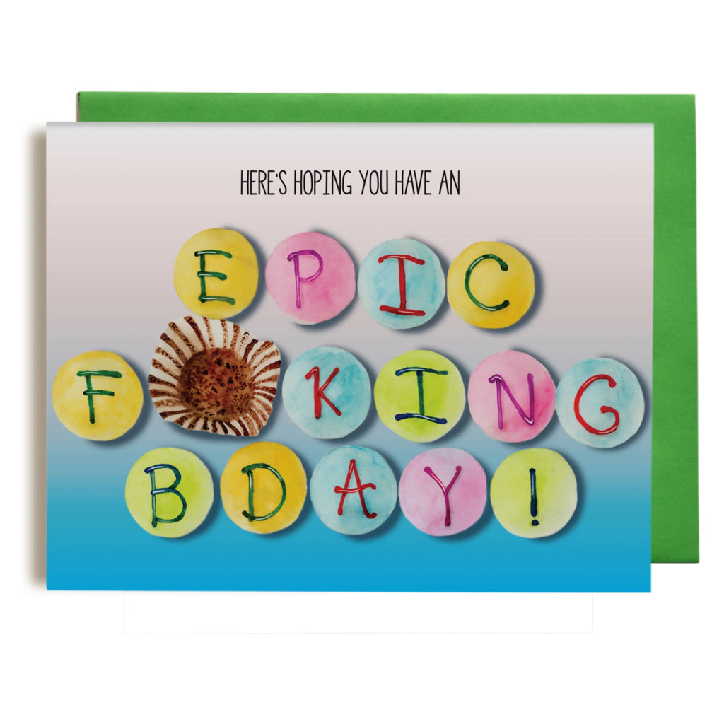 Epic Fking Birthday Cupcakes Card