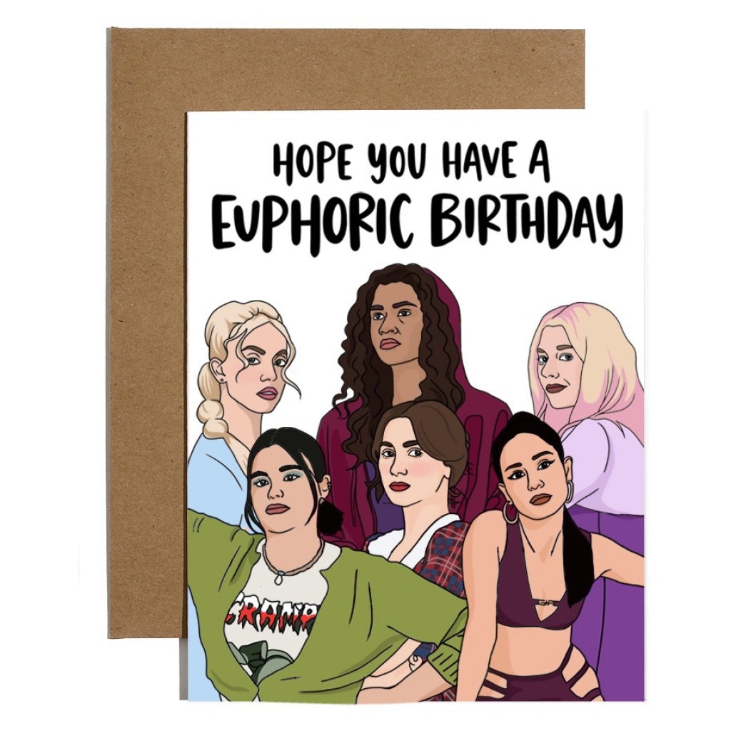 Euphoria Cast Birthday Card