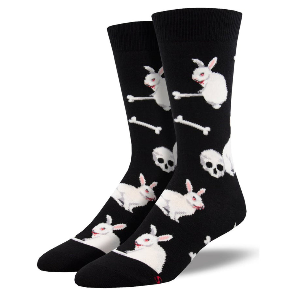 Evil Bunnies Socks Black