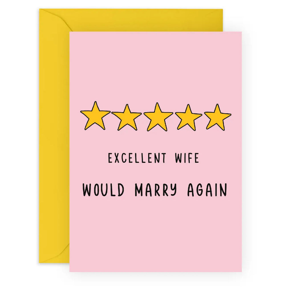 Excellent Wife Card.