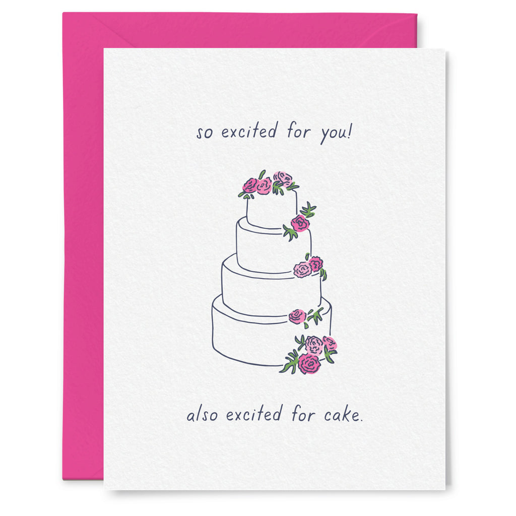 Excited For You  Cake Too Wedding Card