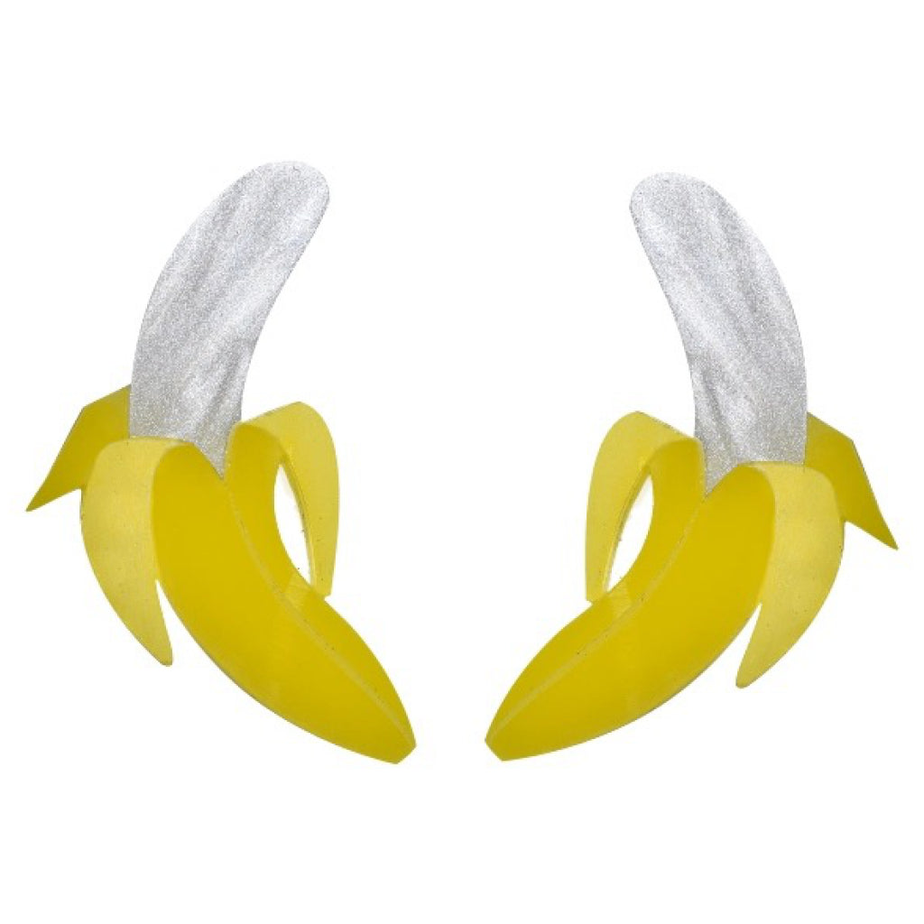 Extra Large Banana Earrings.