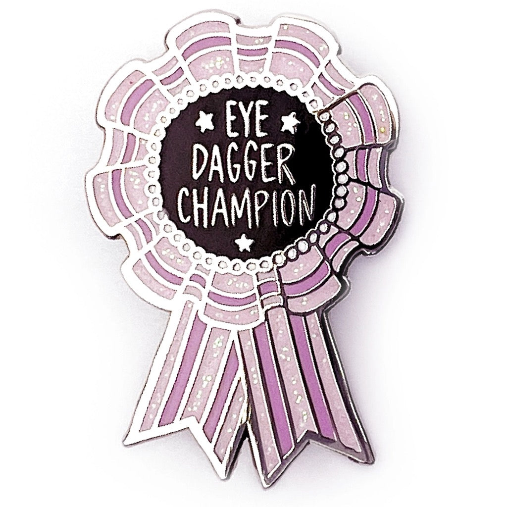 Eye Dagger Champion Enamel Pin.
