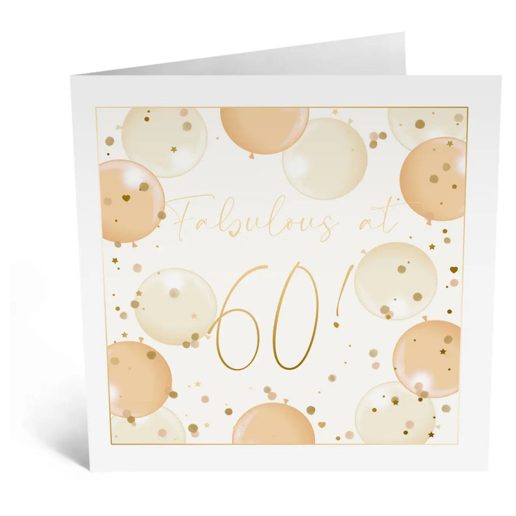 Fabulous at 60 Birthday Card.