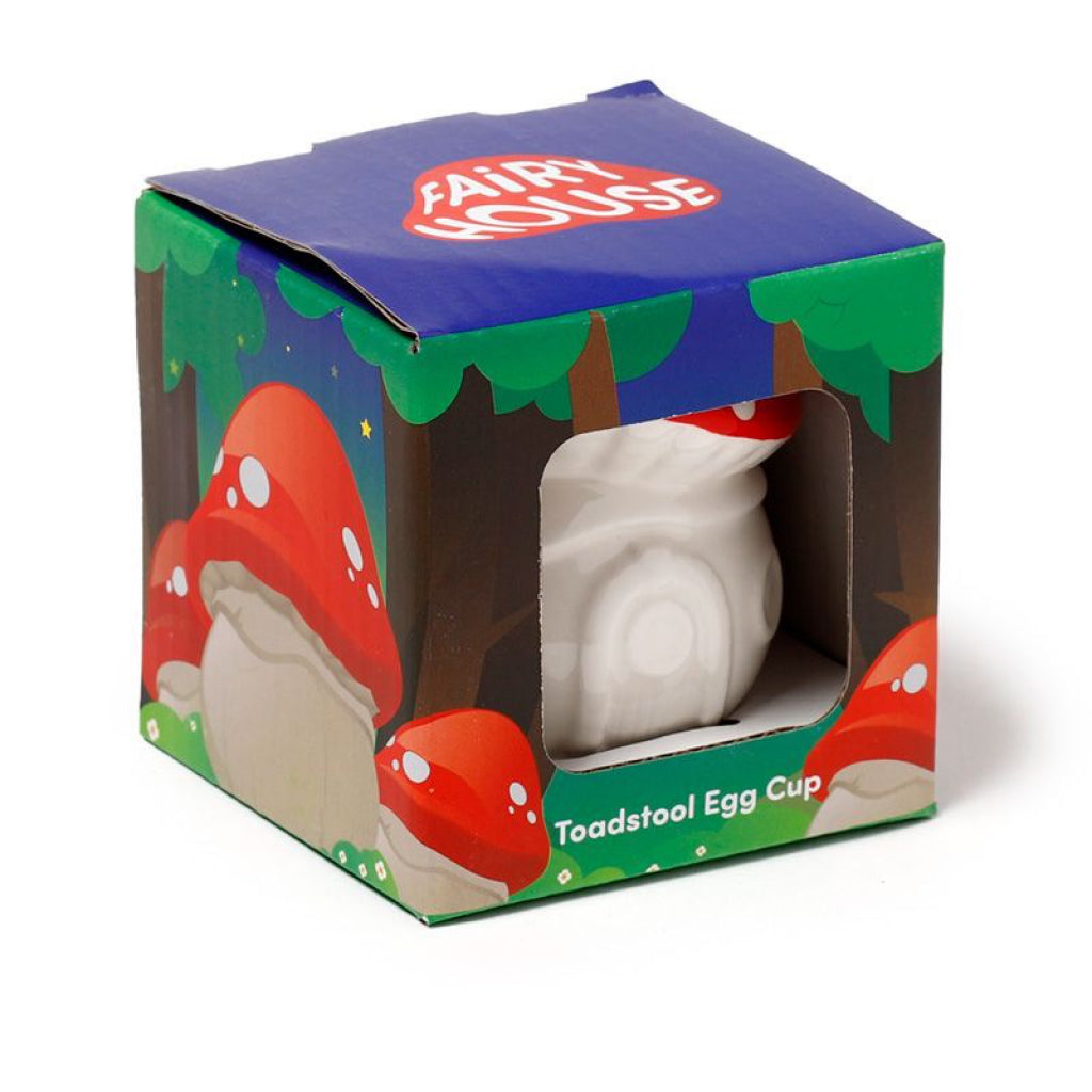 Fairy Toadstool House Ceramic Egg Cup packaging.