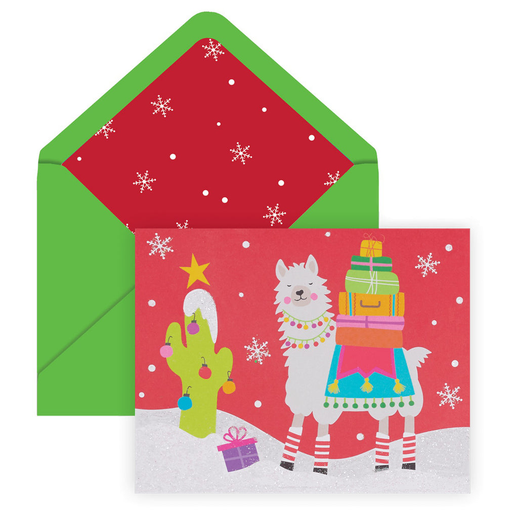 FaLaLaLa Llama Notecards Envelope