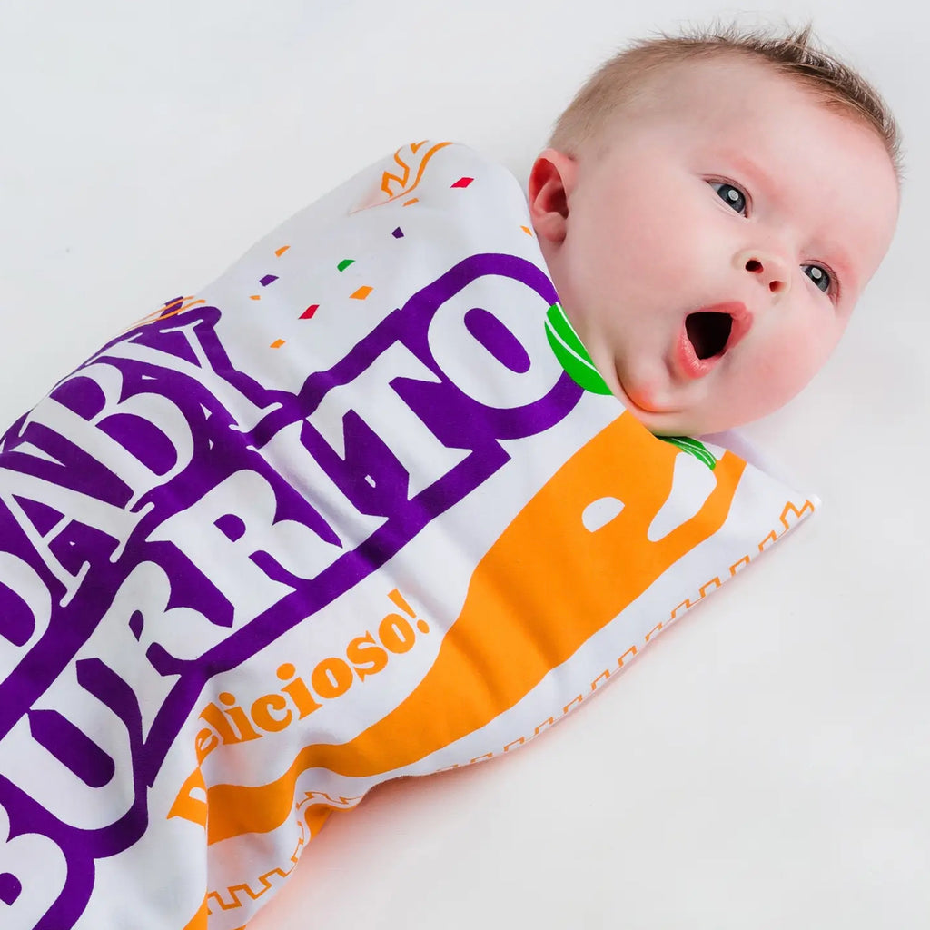 Fast Food Baby Burrito Blanket.