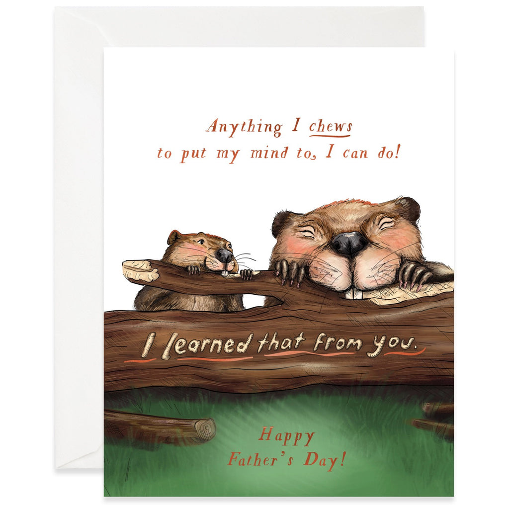 Father's Day Beavers Card.