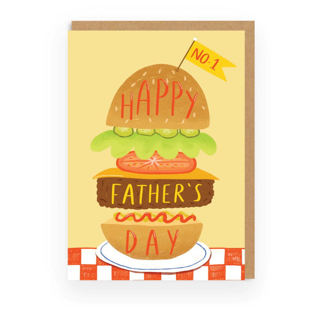 Father's Day Burger Card.