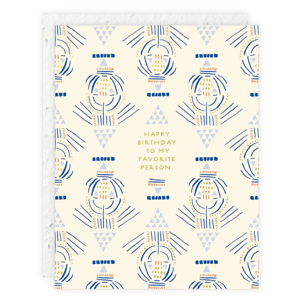 Favorite Person Plantable Birthday Card.