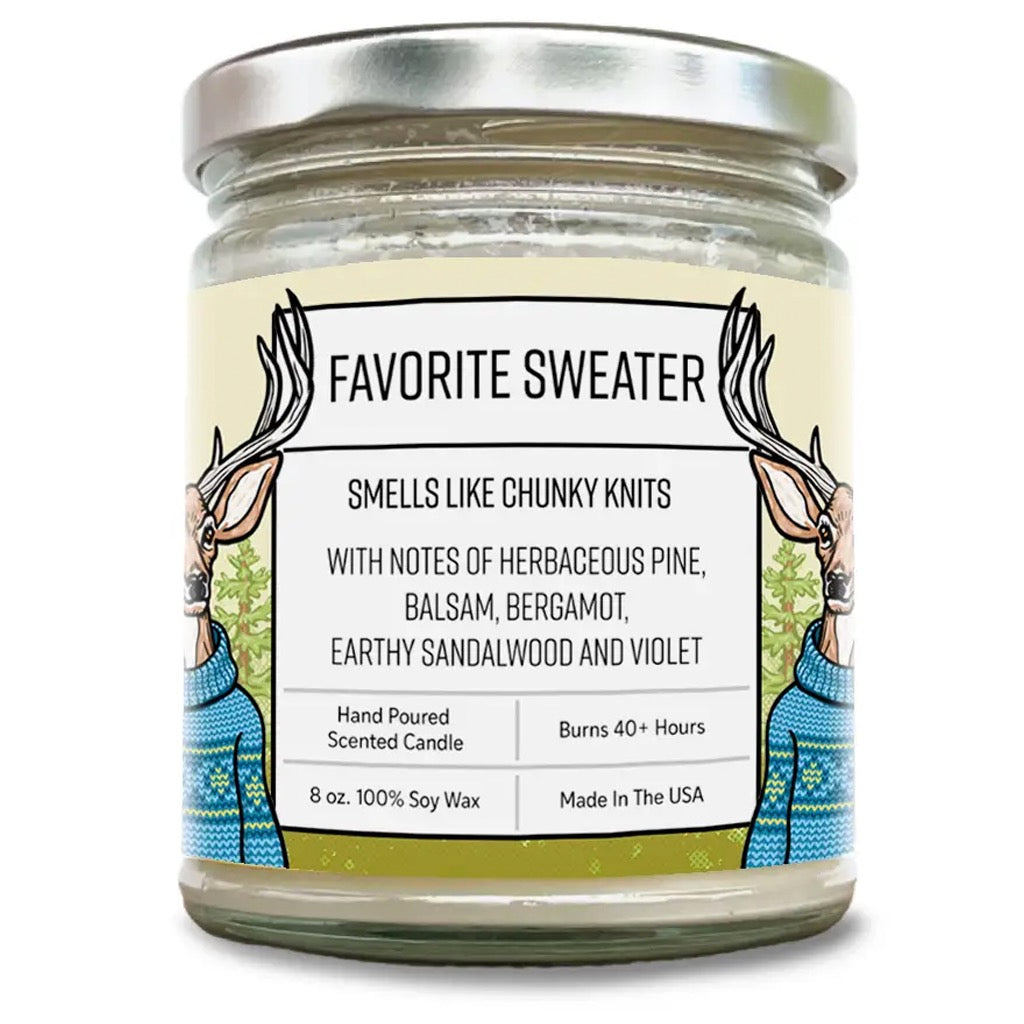 Favorite Sweater 8oz Soy Candle.