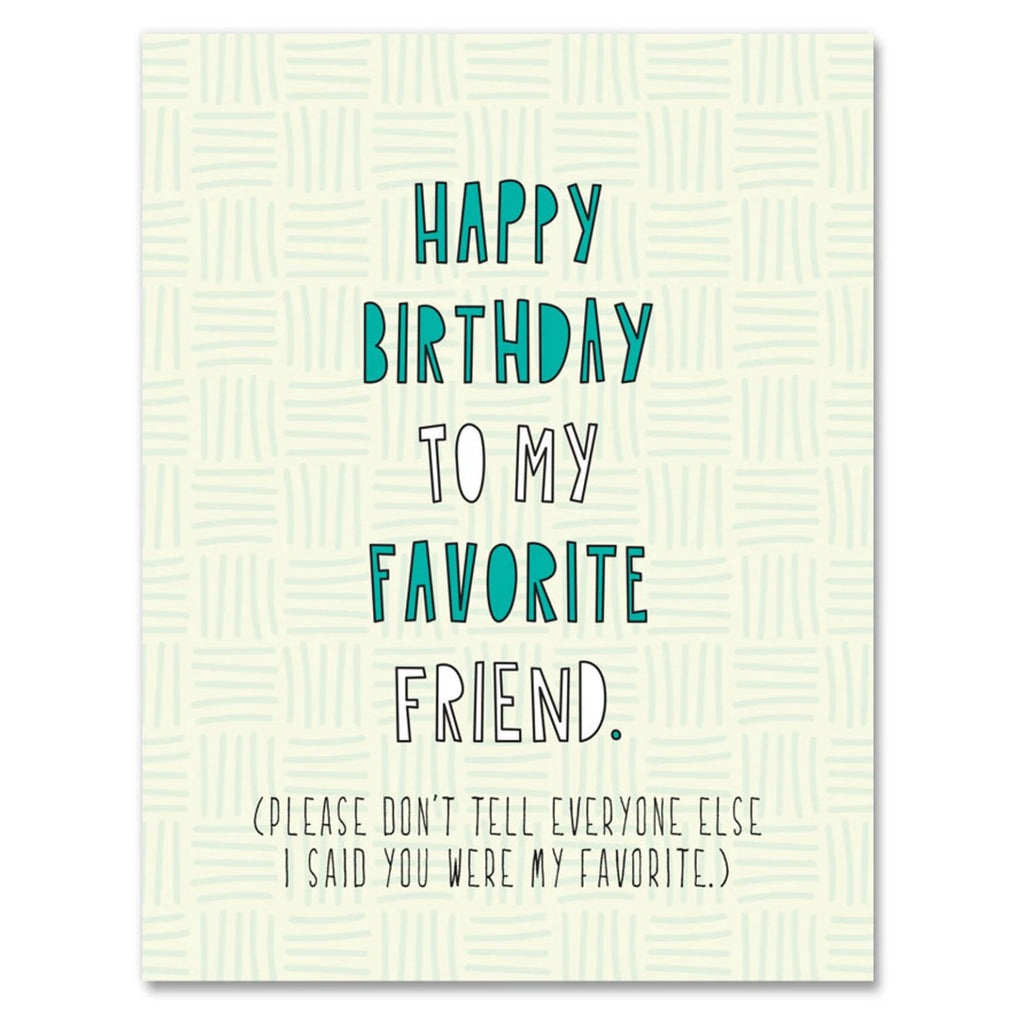 Favourite Friend Birthday Card