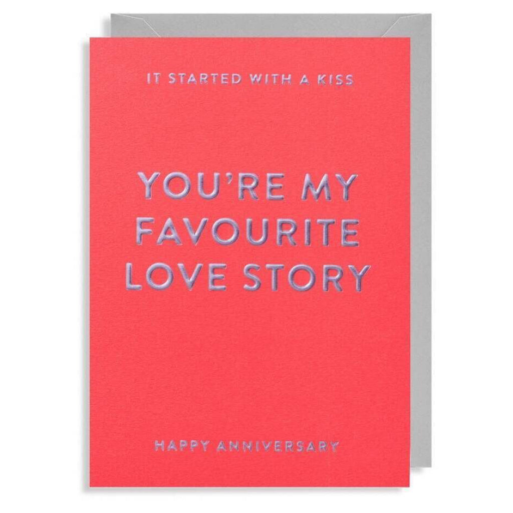 Favourite Love Story Anniversary Card.