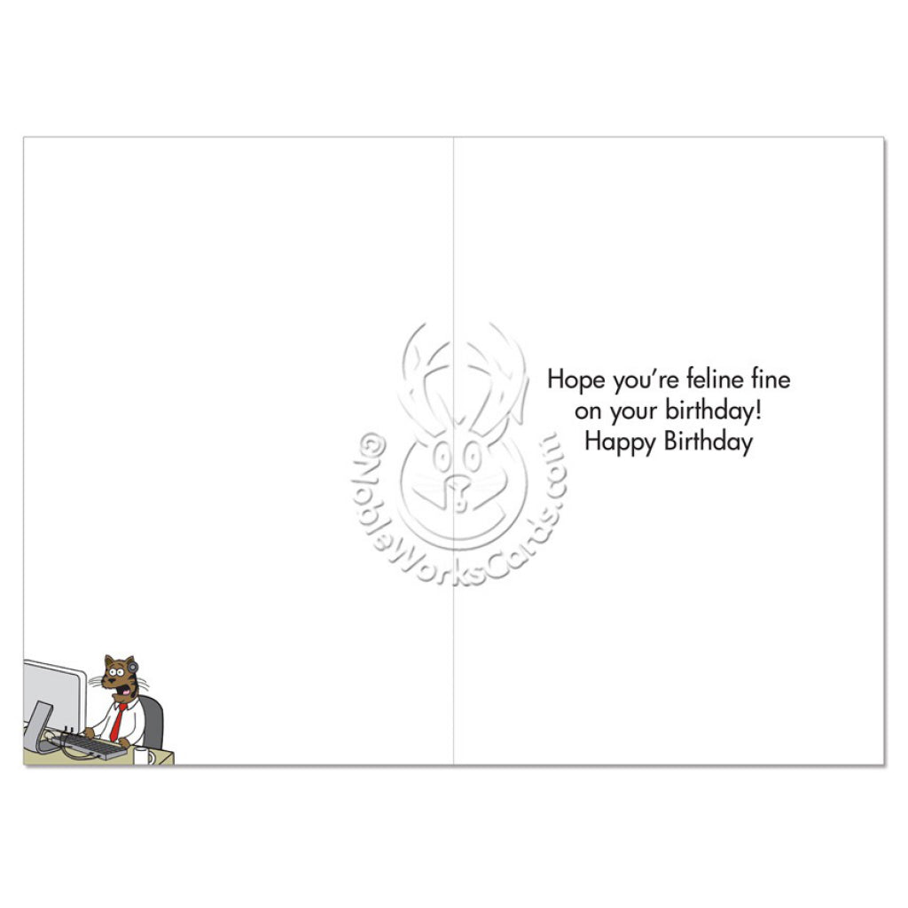 Feline Support Centre Birthday Card inside.