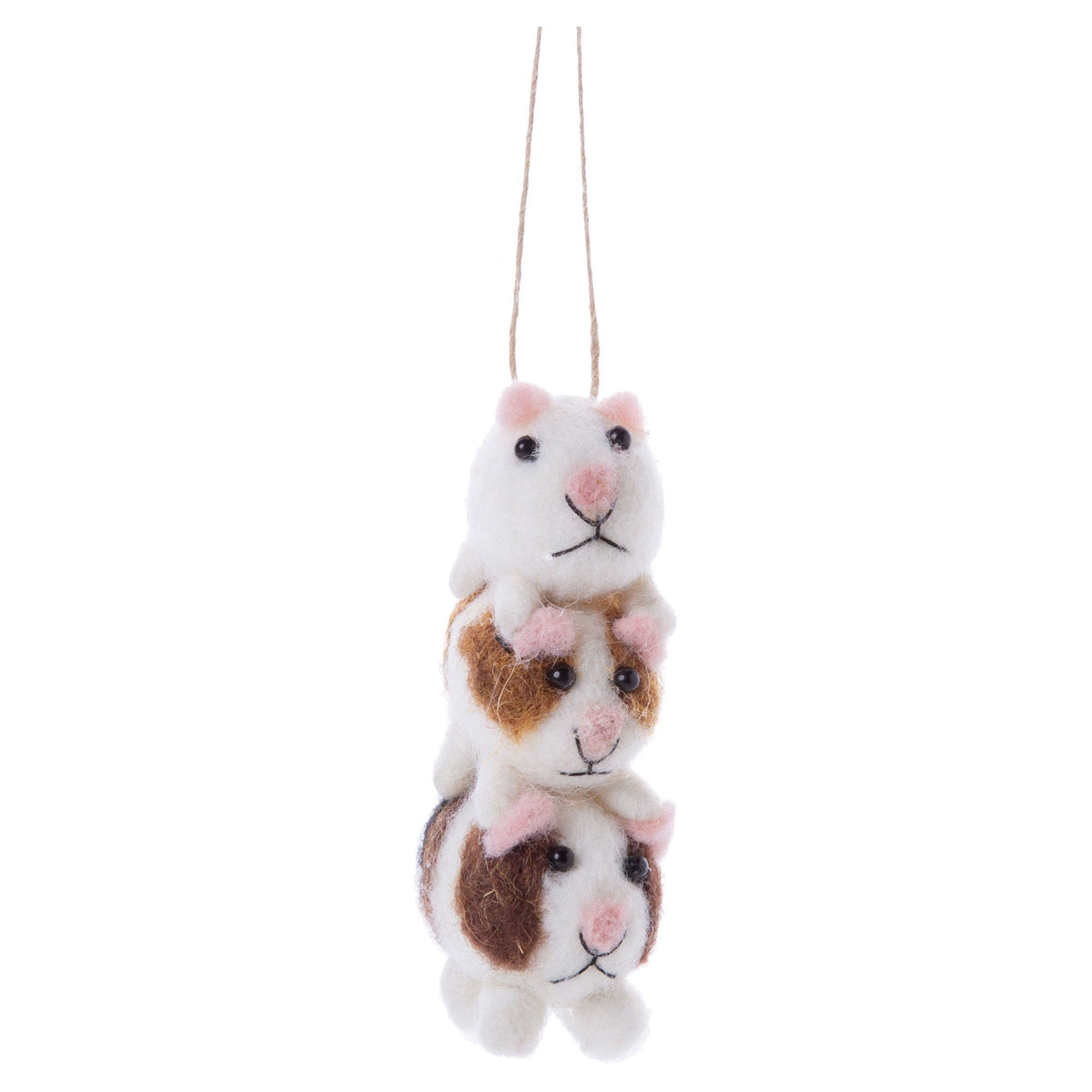 Boar Stack Felt Guinea Pig Stack Ornament | Silver Tree – Outer Layer