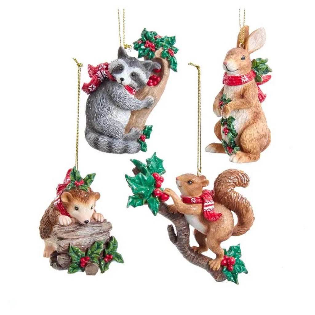 Festive Woodland Animal Ornament