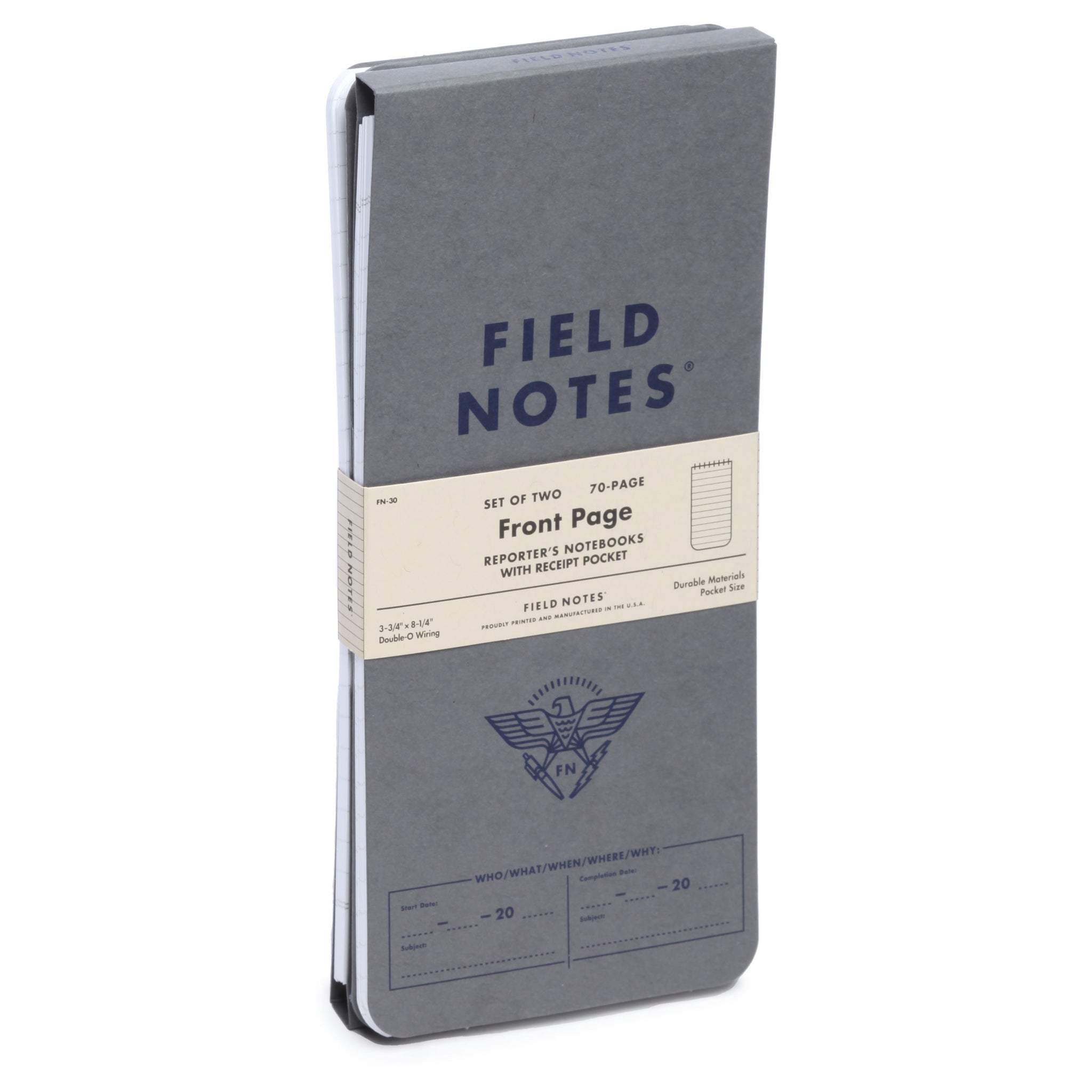 Field Notes Front Page Reporter Notebooks 2-Pack | Field Notes – Outer ...