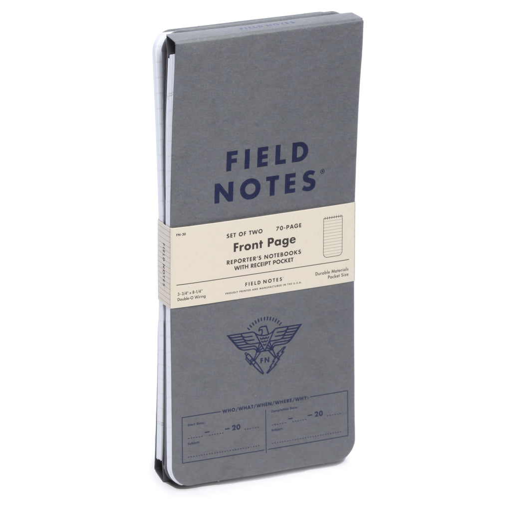 Field Notes Front Page Reporter Notebooks 2-Pack Angle