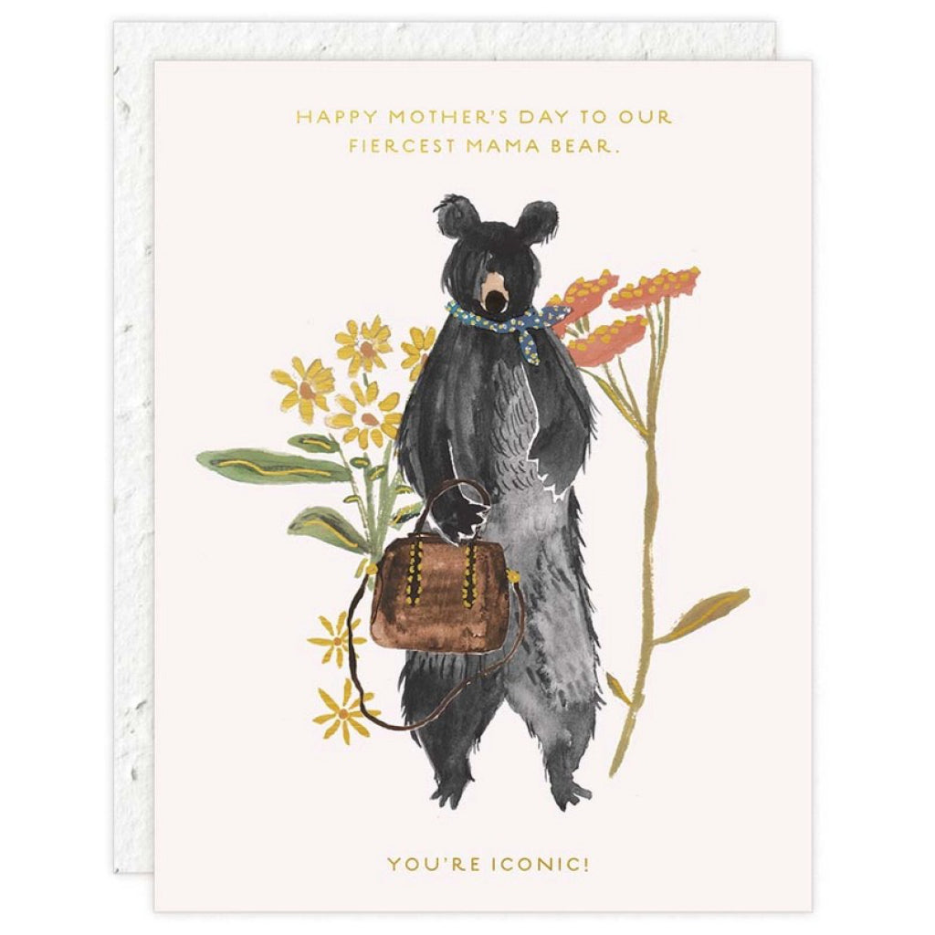 Fiercest Mama Bear Plantable Mother's Day Card.