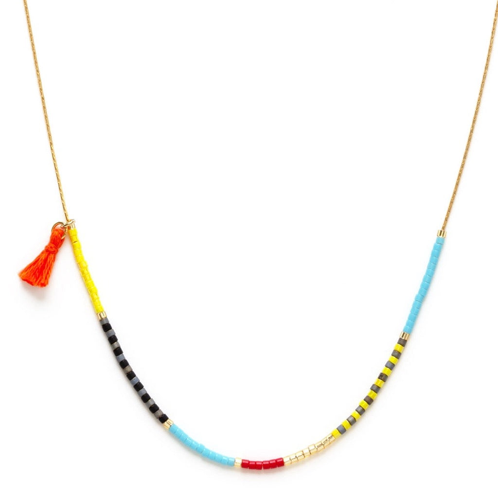 Fiesta - Japanese Seed Bead Necklace.