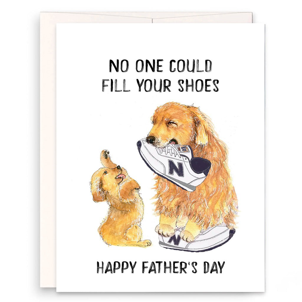 Fill Dad's Shoes Fathers Day Card.
