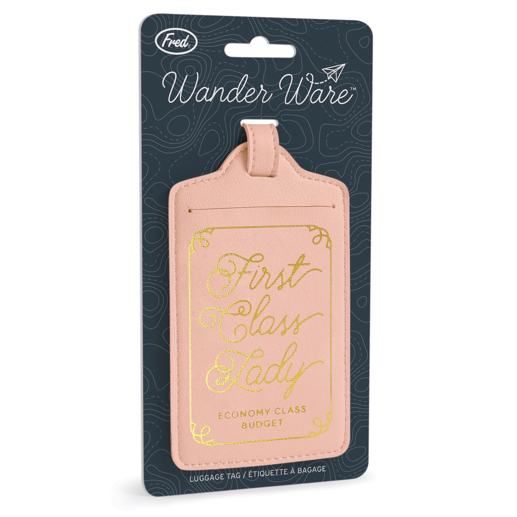 First Class Lady Luggage Tag With Packaging