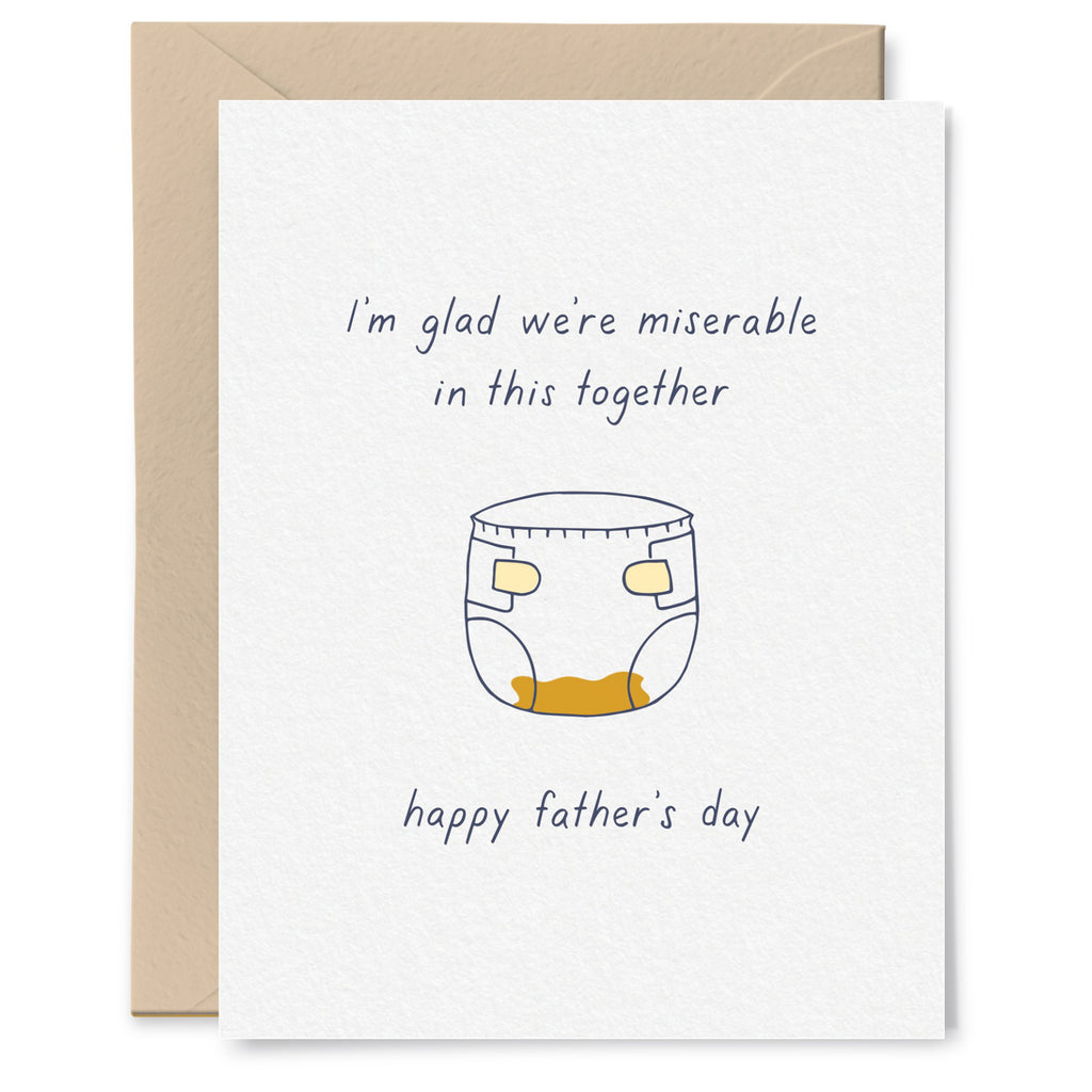 First Fathers Day Soiled Diaper Card