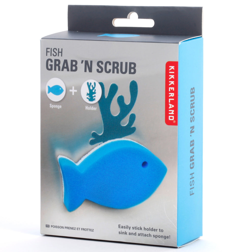 Fish Hand Scrub Fish Grab 'N Scrub | Kikkerland – Outer Layer
