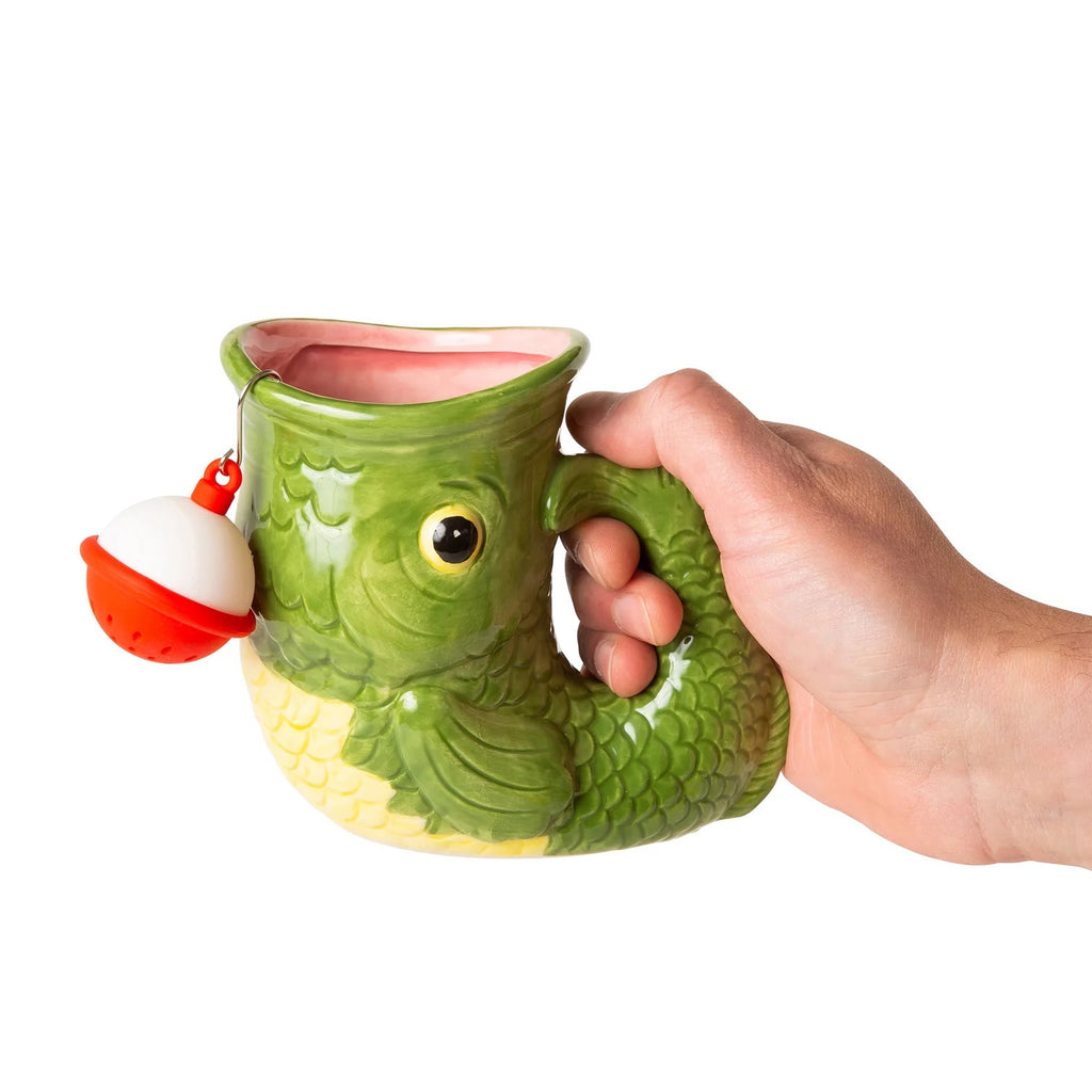 Fish Mug With Bobber Tea Infuser Size
