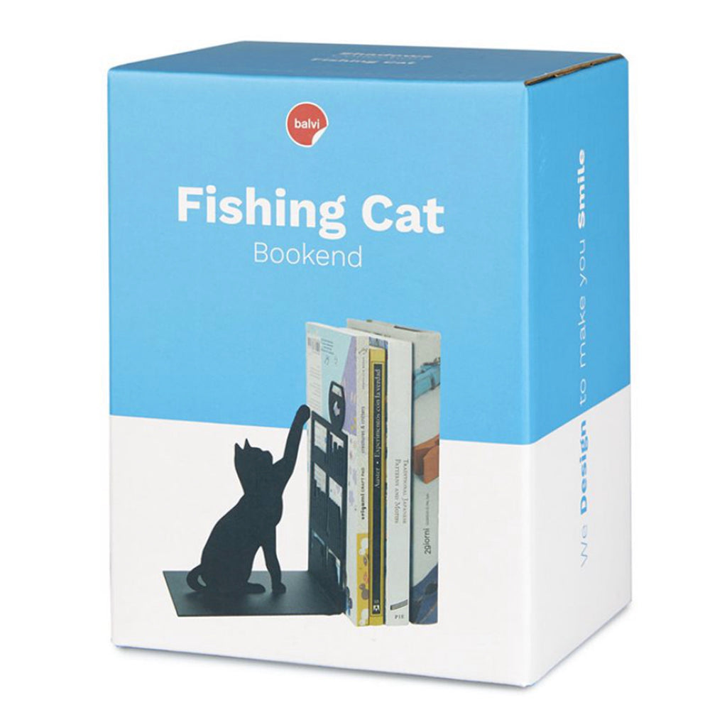 Fishing Cat Bookend packaging.