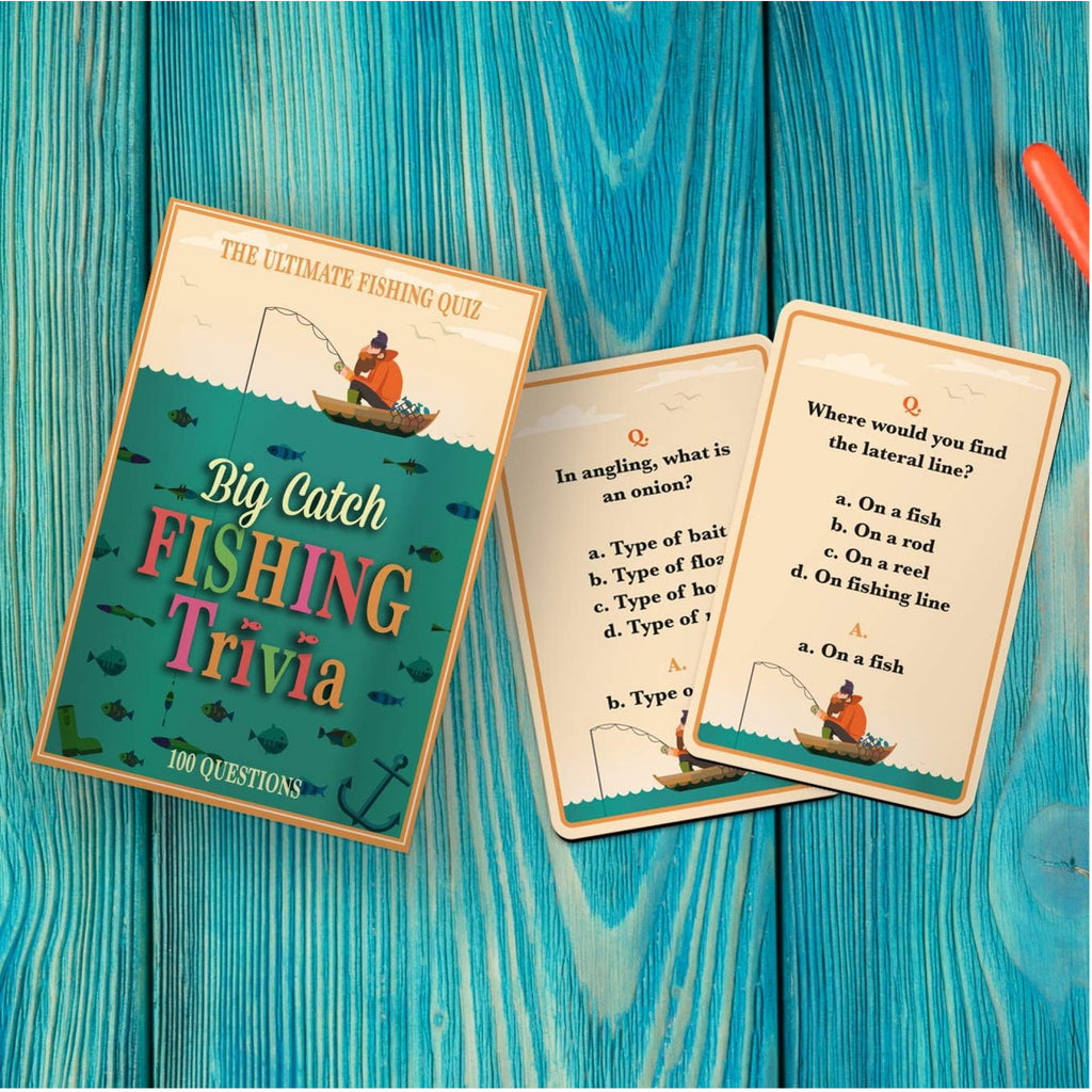 Fishing Trivia Game with cards.