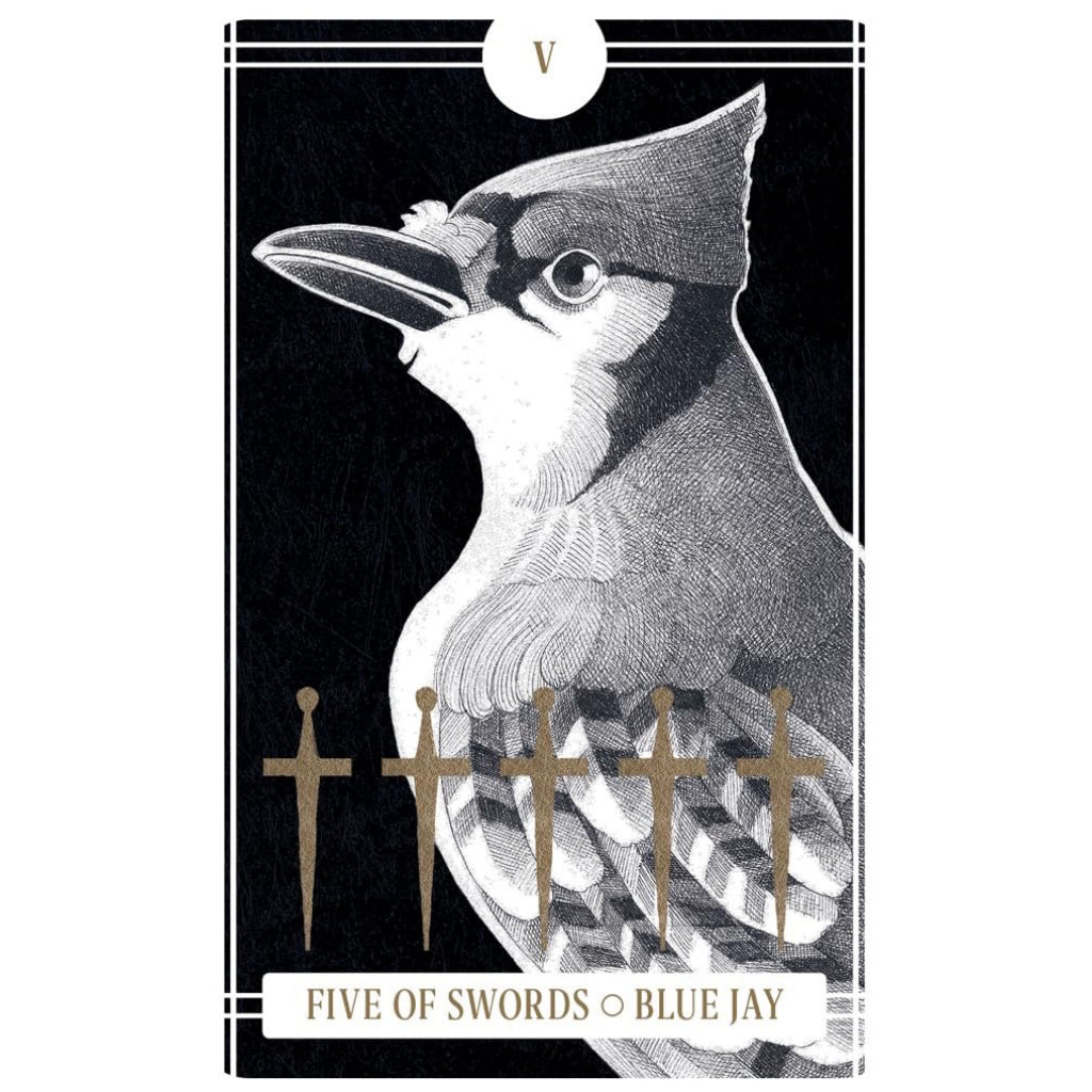 Five of swords card.